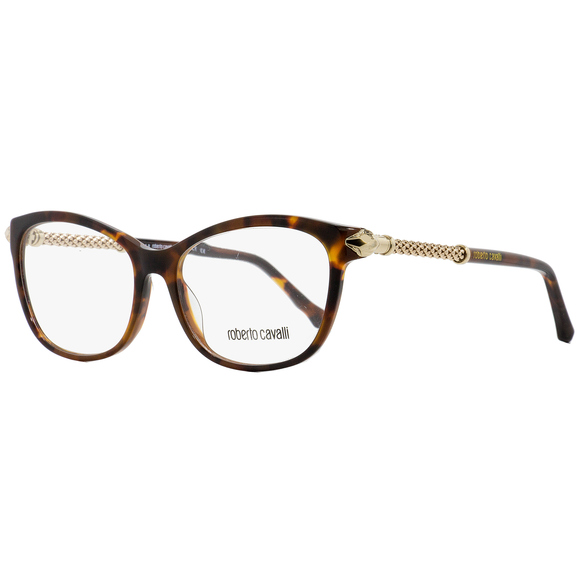 Roberto Cavalli Rectangular Eyeglasses RC5019 Bibbiena 052 Havana/Gold 54mm 5019 - Picture 1 of 2